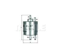 Fuel Filter fits MERCEDES VANEO 414 1.9 02 to 05 M166.991 Mahle 0024773801 New