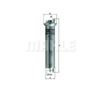 Fuel Filter fits BMW ALPINA B10 E39 4.6 98 to 02 Mahle 13321705398 13321706909