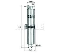Fuel filter In-Line Filter KLH 12 MAHLE for BMW ALPINA
