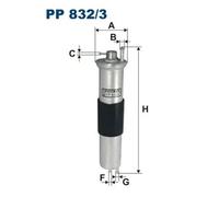 Fuel filter In-Line Filter PP 832/3 FILTRON for BMW 3 3 Touring 3 Coupe Z3 Coupe