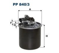 Fuel filter In-Line Filter PP 840/3 FILTRON for MERCEDES-BENZ INFINITI