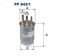 Fuel filter In-Line Filter PP 842/1 FILTRON for SSANGYONG KYRON RODIUS I