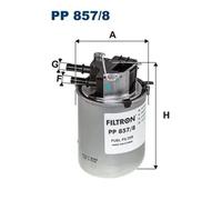 Fuel filter In-Line Filter PP 857/8 FILTRON for NISSAN QASHQAI I