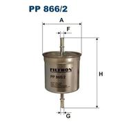 Fuel filter In-Line Filter PP 866/2 FILTRON for VOLVO S40 I V40 Estate S80 I