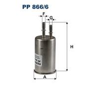 Fuel filter In-Line Filter PP 866/6 FILTRON for VOLVO V60 I V70 III XC60 I SUV