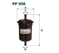 Fuel filter In-Line Filter PP 956 FILTRON for DAIHATSU TERIOS STORIA