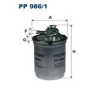 Fuel filter In-Line Filter PP 986/1 FILTRON for SKODA VW SEAT