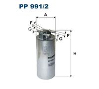 Fuel filter In-Line Filter PP 991/2 FILTRON for AUDI A6 C6 A6 C6 Avant