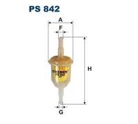 Fuel filter In-Line Filter PS 842 FILTRON for BMW ALFA ROMEO FORD OPEL RENAULT