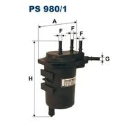 Fuel filter In-Line Filter PS 980/1 FILTRON for RENAULT MEGANE II SCÉNIC II
