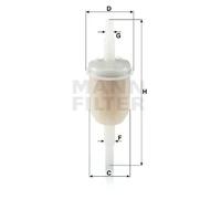 Fuel filter In-Line Filter WK 31/2 (10) MANN-FILTER for BMW ALFA ROMEO FORD OPEL