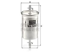 Mann Filter - Fuel Filter WK5003 - Inline 61 mm Outer Diameter, 136 mm Height