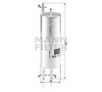 MANN Filter WK513/3 Fuel Filter 55mm Diameter Fits BMW X5 Land Rover Range Rover