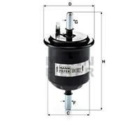 MANN-FILTER WK 55/1 Fuel Filter - CARS + TRANSPORTERS