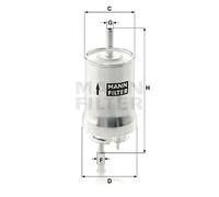 Fuel filter In-Line Filter WK 59 x MANN-FILTER for SKODA AUDI VW SEAT