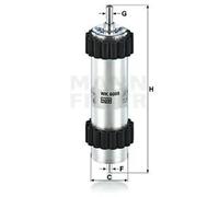 Fuel filter In-Line Filter WK 6008 MANN-FILTER for AUDI A7 Sportback A6 C7 A4 B9