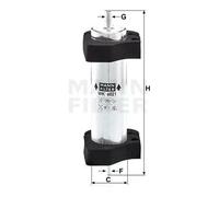 Fuel filter In-Line Filter WK 6021 MANN-FILTER for AUDI PORSCHE