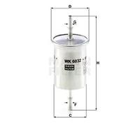 Fuel Filter MANN-FILTER WK 6032 for CITROEN DS5 1.6 2011-2015