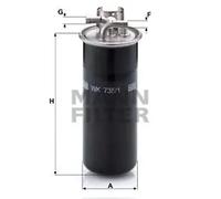 MANN-FILTER Fuel Filter WK 735/1 – 76mm x 188mm – Fits Audi A6/Allroad 2.7 & 3.0 TDI
