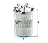 Fuel filter In-Line Filter WK 8029/1 MANN-FILTER for SEAT SKODA AUDI VW