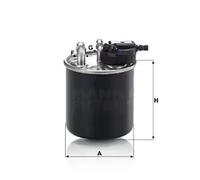 MANN-FILTER Fuel Filter WK 820/15 In-line 100 mm Height for Mercedes-Benz & Infiniti