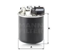 MANN WK820/16 Fuel Filter Fits Mercedes-Benz Marco Polo Sprinter 3-T Vito