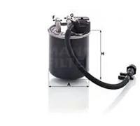 MANN-FILTER Fuel Filter WK 820/19 In-line Filter for Mercedes-Benz V-Class