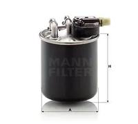 MANN-FILTER Fuel Filter WK 820/22 - In-Line, 87mm OD x 100mm H - for Cars & Transporters