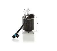 Fuel filter In-Line Filter WK 820/23 MANN-FILTER for MERCEDES-BENZ