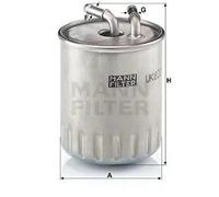 Fuel filter In-Line Filter WK 822/3 MANN-FILTER for MERCEDES-BENZ S-CLASS