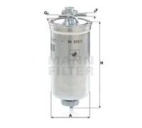 MANN-FILTER WK 829/1 x Fuel Filter - CARS + TRANSPORTERS