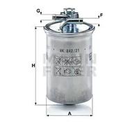 Fuel filter In-Line Filter WK 842/21 x MANN-FILTER for AUDI A6 C6 A4 B7