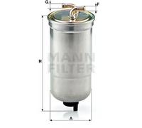 Fuel filter In-Line Filter WK 853/16 MANN-FILTER for HONDA CIVIC VII Hatchback