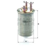 MANN-FILTER Fuel Filter WK 853/18 - In-line 80mm OD, 179mm H - for Cars & Transporters