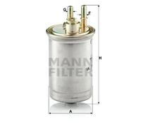 MANN Filter WK853/7 Fuel Filter Fits Ford Courier Fiesta Focus Transit Connect