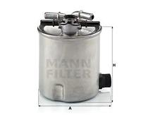 MANN-FILTER Fuel Filter WK 9008 - In-line - for Dacia Renault Suzuki (1.5L, 2006-2012)