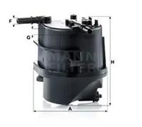 Fuel Filter fits FORD FIESTA 1.4D 2001 on Mann 1148119 1152193 1334772 Quality