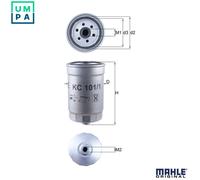 Fuel filter Spin-on Filter KC 101/1 KNECHT for HYUNDAI KIA