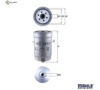 Fuel filter Spin-on Filter KC 101/1 KNECHT for HYUNDAI KIA