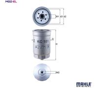 FUEL FILTER KC 101 FOR HYUNDAI EMBERA/V MATRIX EXCEL/II SATELLITE/Bus SONATA