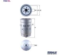 Mahle Fuel Filter KC101 3192226910 3192226910AR 319222BA00 319223E200 3197025850