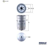 MAHLE Fuel Filter - KC101