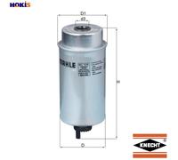 GENUINE MAHLE FUEL FILTER ELEMENT - KC116