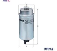 GENUINE MAHLE FUEL FILTER ELEMENT - KC116
