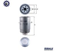 Fuel Filter KC140 Mahle 46797378 60816460 71753841 04721303AA 52126444AA Quality