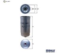 MAHLE KC 161 Fuel filter