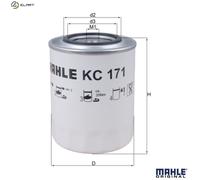 Mahle Original Fuel Filter KC 171 - Fits Iveco, Ford Trucks, Steyr, Case IH, Claas, New Holland