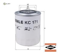 MAHLE ORIGINAL KC 171 Fuel filter