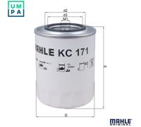 Mahle Original Fuel Filter KC 171 - Fits Iveco, Ford Trucks, Steyr, Case IH, Claas, New Holland