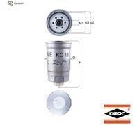 MAHLE Fuel Filter - Spin on - KC18